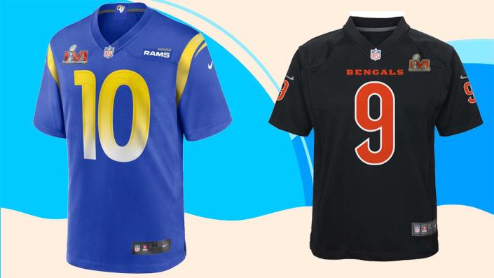 Prepare for Super Bowl Sunday by shopping all of these retailers for Los Angeles Rams and Cincinnati Bengals apparel.