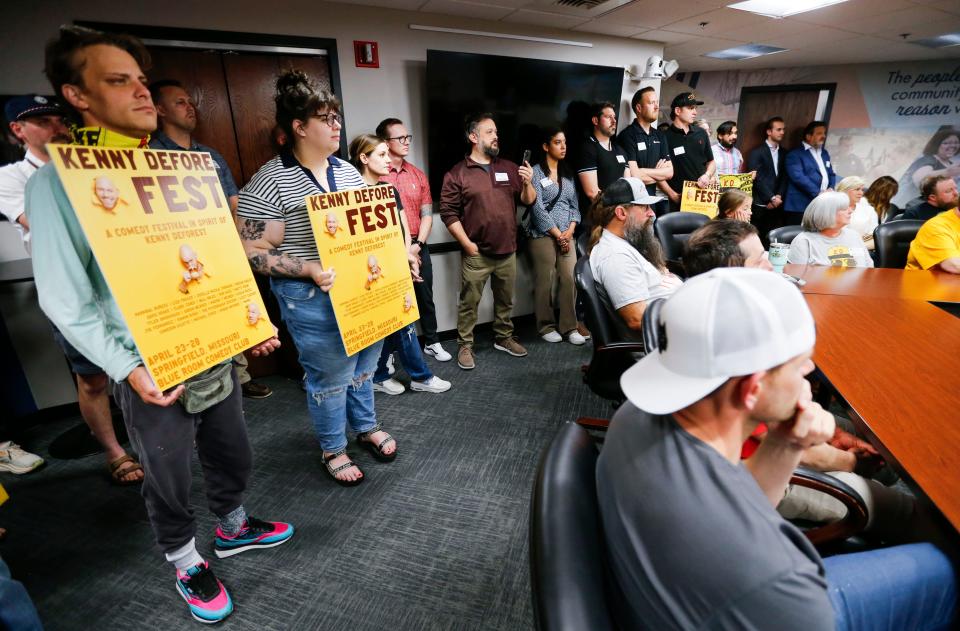 Friends and family of the late comedian Kenny DeForest came out to honor his memory as the mayor of Springfield declared April 23 Kenny DeForest Day.