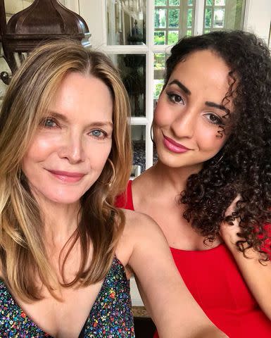 Michelle Pfeiffer/ instagram A selfie of Michelle Pfeiffer and her daughter Claudia