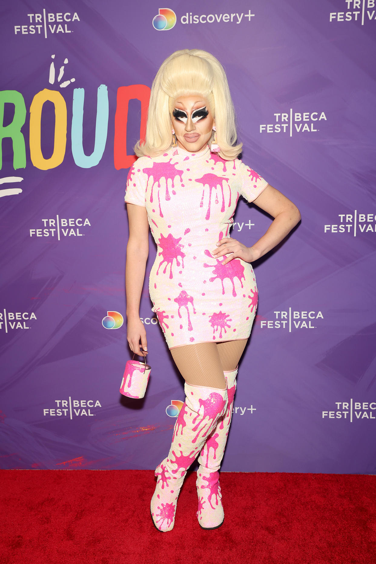 Trixie Mattel at the Celebrate Pride event at the Tribeca Festival on June 9 in New York. The drag queen has helped to redefine the color pink as an inclusive aesthetic. - Credit: Getty Images for Warner Bros. Di