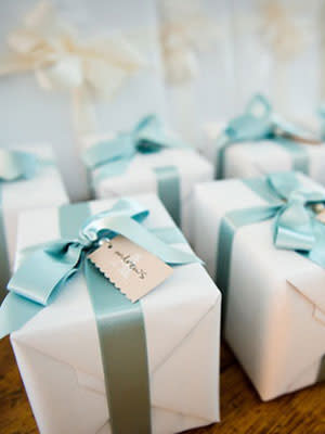 16. Giving gifts to your bridal party