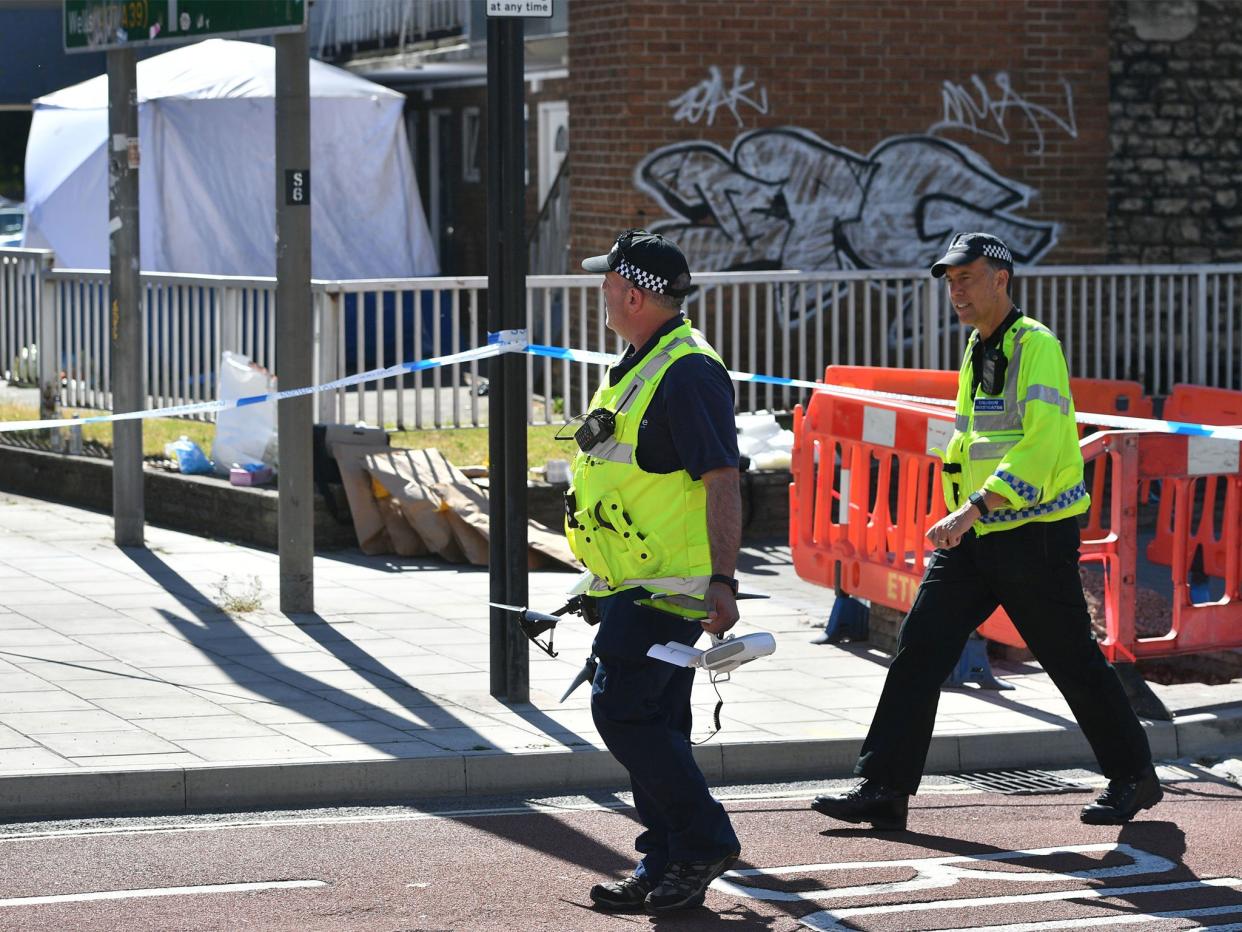 Police have cordoned off streets in Bristol after a man was killed at a property early on Monday morning: PA