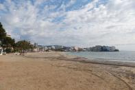 General view of the Magaluf beach during the coronavirus disease (COVID-19) outbreak in Mallorca