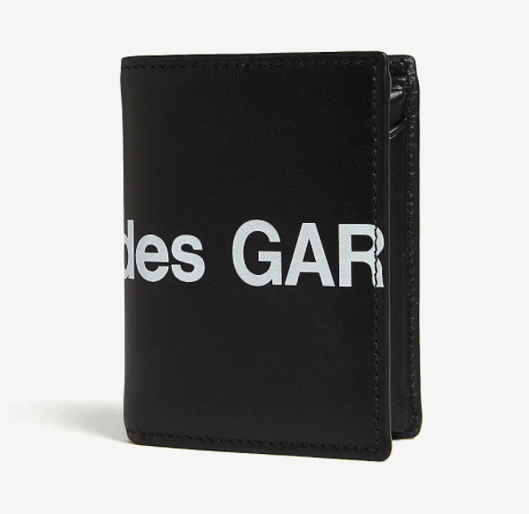 COMME DES GARCONS Logo print leather wallet