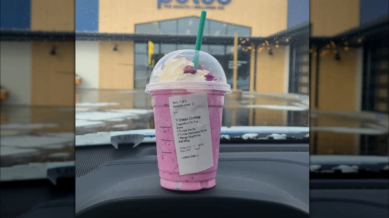 Barbie frappuccino from starbucks