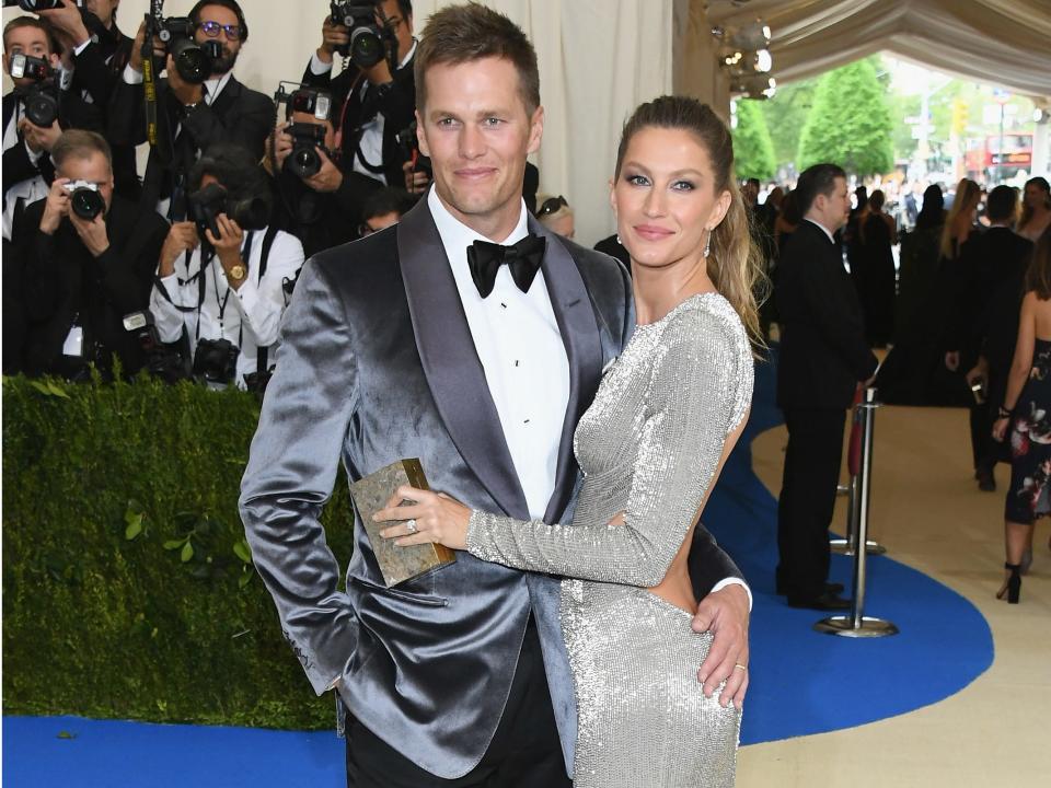 tom brady gisele met gala