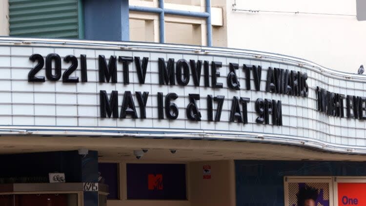 Exteriors Of Hollywood Palladium For The 2021 MTV Movie & TV Awards
