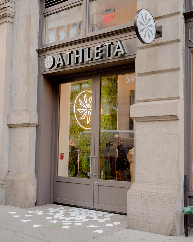 Athleta’s SoHo store in NYC. - Credit: Todd Midler