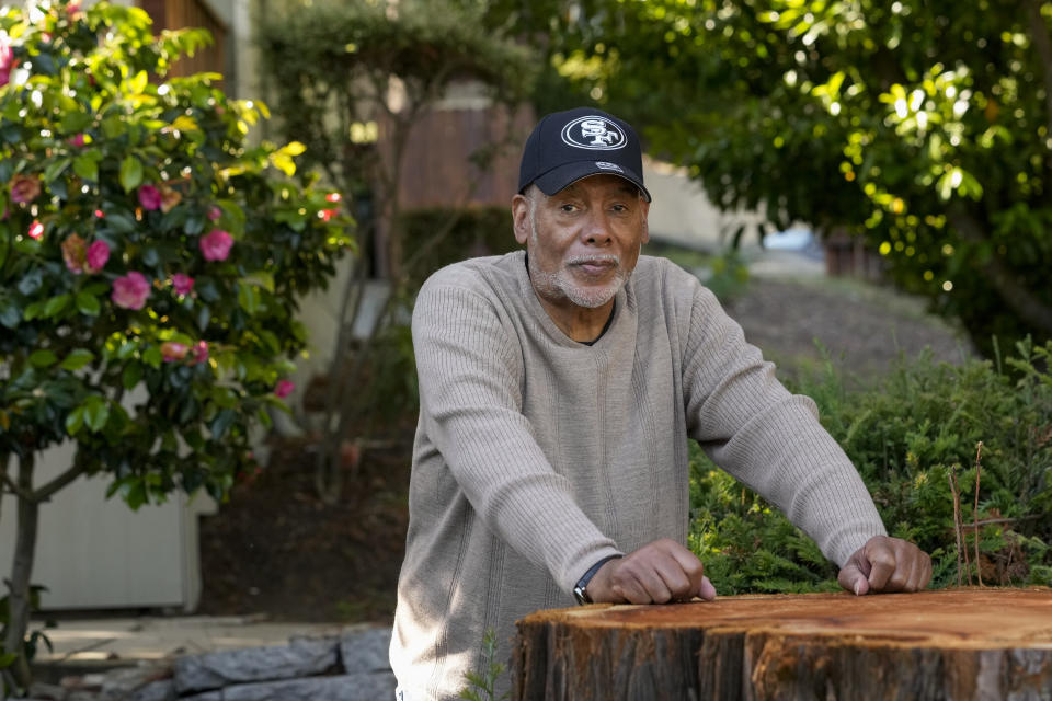 Vincent Justin is photographed at his home in El Cerrito, Calif., Monday, May 15, 2023. For Black Californians who have watched for nearly two years as the state has come further than any other in its consideration of reparations for African Americans, the approval of restitution proposals by a historic task force marks a moment some never thought would come and one others say is a long time coming. (AP Photo/Godofredo A. Vásquez)