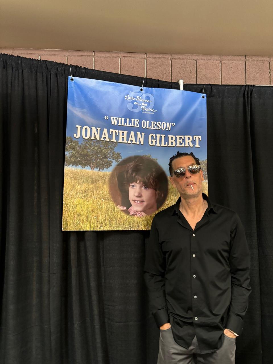 Jonathan Gilbert played Willie Oleson on "Little House on the Prairie," and holds his trademark lollipop from the show. He handed them out to fans.