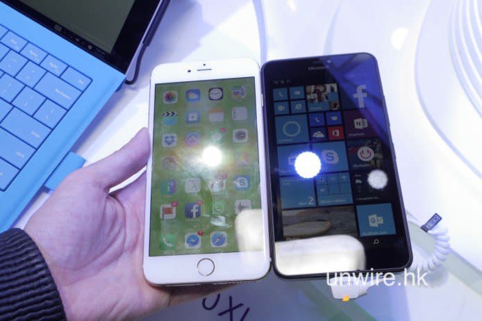 但 Lumia 640 XL 都做得幾細部，同擁有 5.5 吋熒幕的 iPhone 6 Plus 比較，擁有 5.7 吋熒幕的 640 XL 竟然仲細一截。