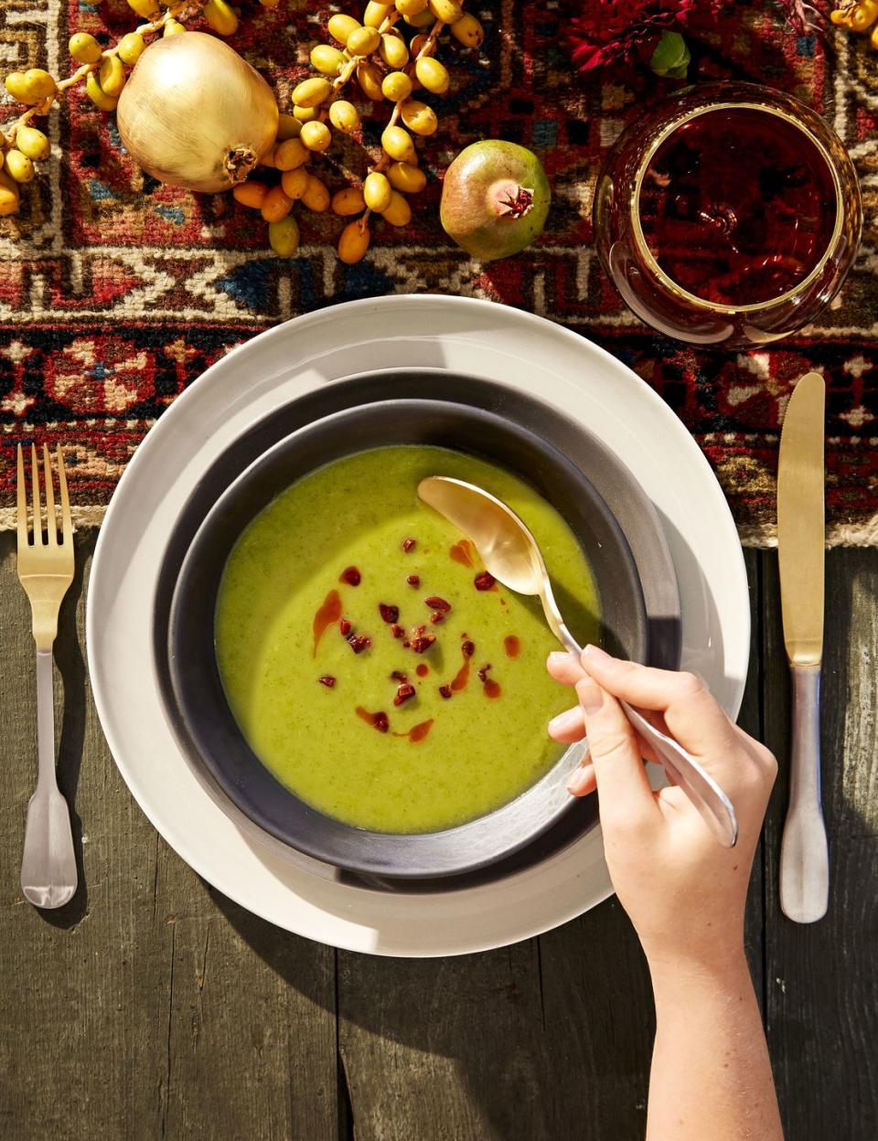 Potato-Kale Soup with Crispy Chorizo