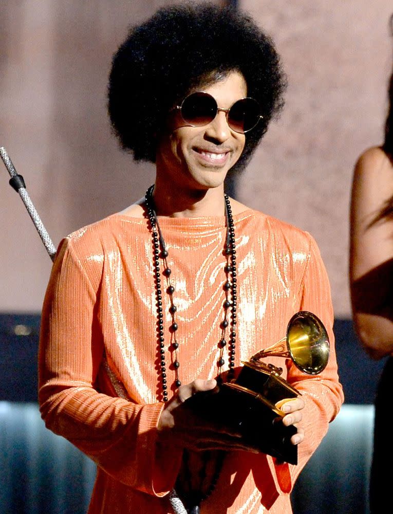 Prince at the 57th annual GRAMMY Awards