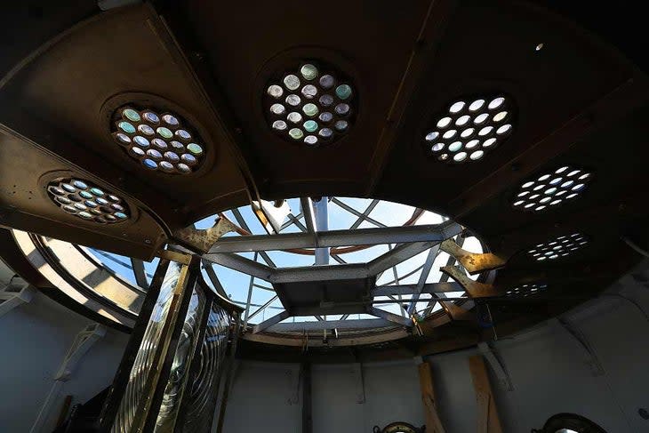 <span class="article__caption">The underside for the placement of the fresnel lens, Graves Light </span> (Photo: David L. Ryan/The Boston Globe/Getty)