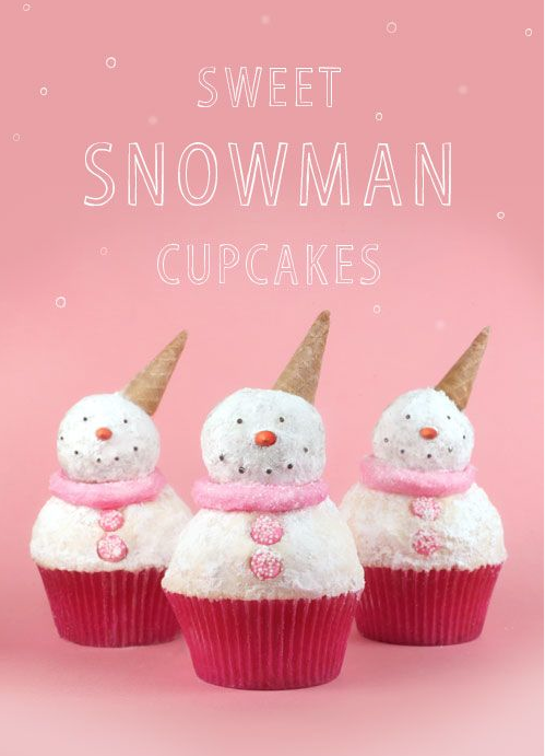 Sweet Snowman Cupcakes