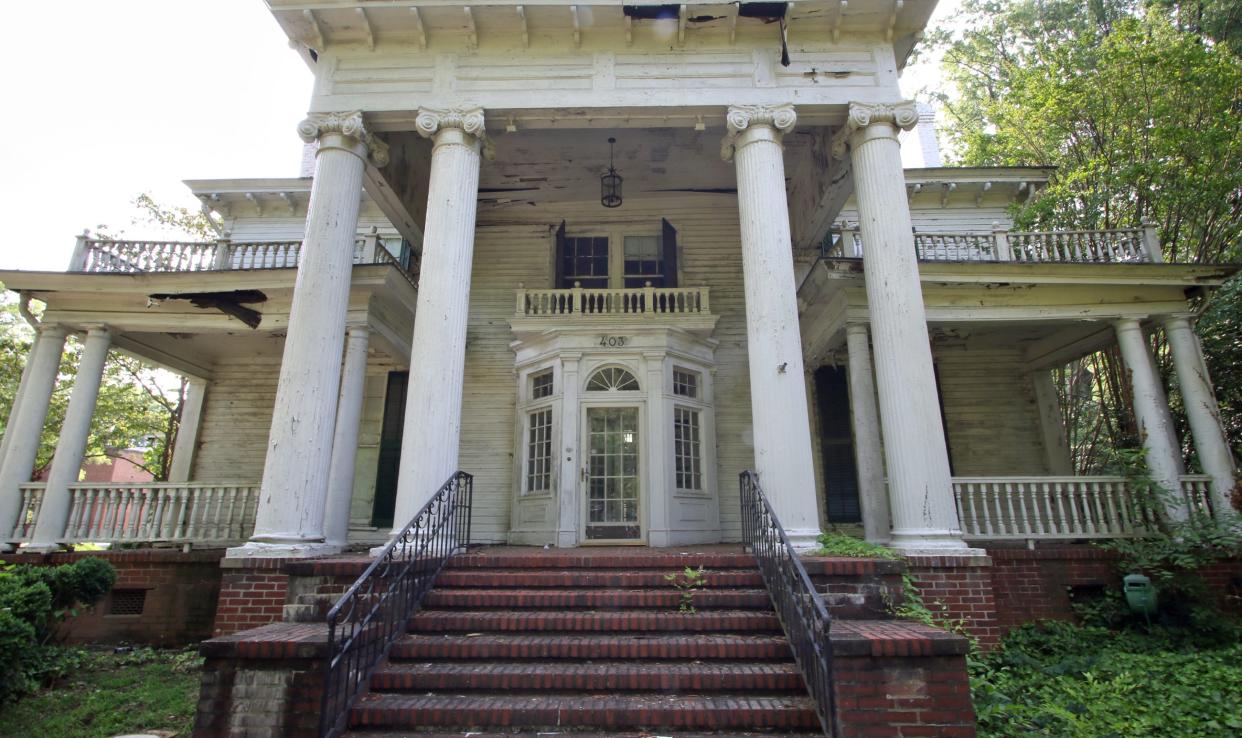 View of the property known as the Webbley Mansion at 403 South Washington Street in Shelby.