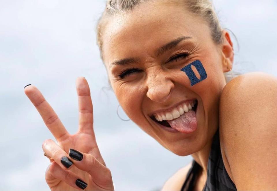 Duke’s Emily Cole, a track and field athlete, has leveraged her immense social media following — she’s amassed 68,000 Instagram followers — into NIL deals with H&R Block, Family Dollar, and many others.