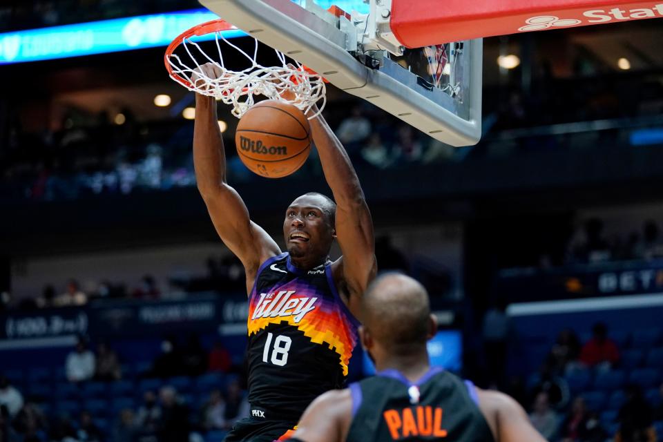 It didn't take Bismack Biyombo long to have a big impact on the Phoenix Suns.