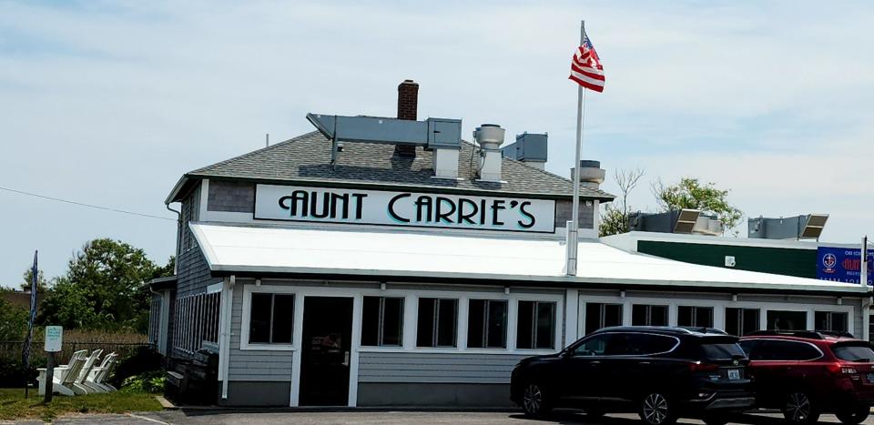 Aunt Carrie's in Narragansett was founded 103 years ago and was one of the first roadside clam shacks in Rhode Island. Clam cakes are still on the menu.