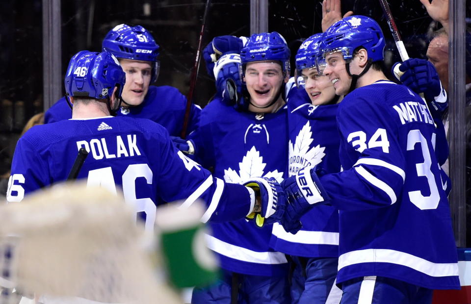 The Leafs’ monumental collapse against the Bruins in the 2013 playoffs was five long years ago. Different team, different story in 2018. (Frank Gunn/The Canadian Press via AP)