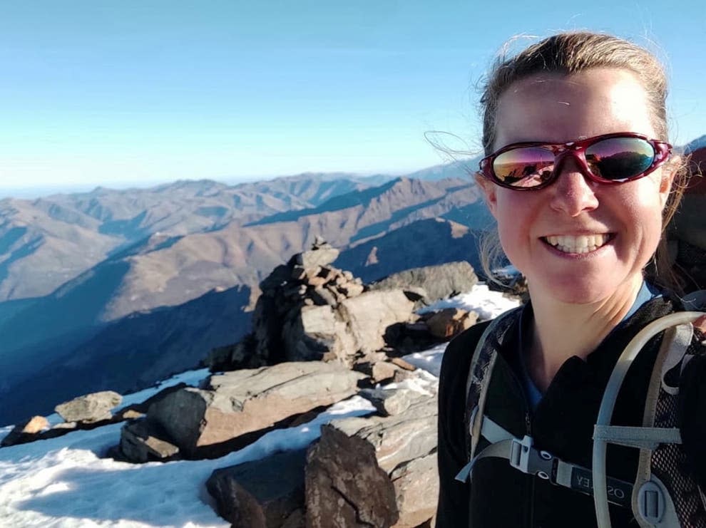 Esther Dingley takes a selfie in Pico Tuca Salbaguardia, before being reported as missing (Esther and Dan via Reuters)