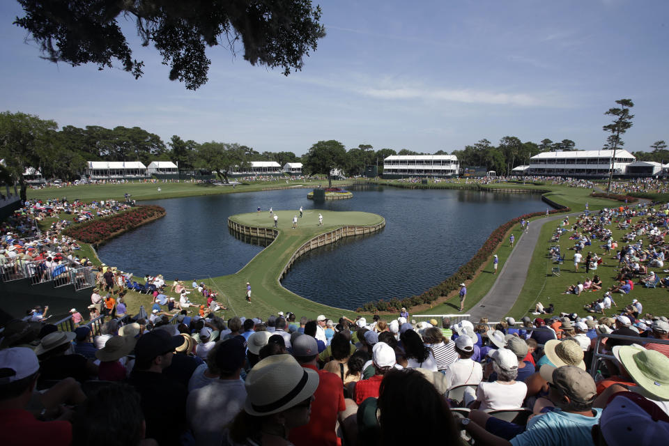 No. 17 at TPC Sawgrass is one of golf's most famous holes. (AP Photo/John Raoux, FIle)