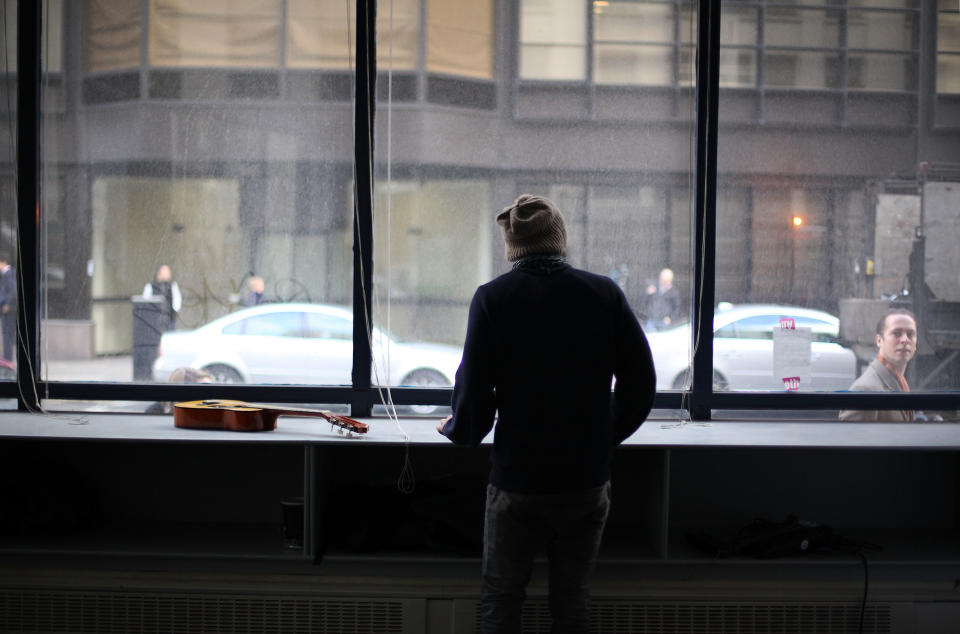 Protestors Occupy An Empty Office Block Owned By UBS In Central London