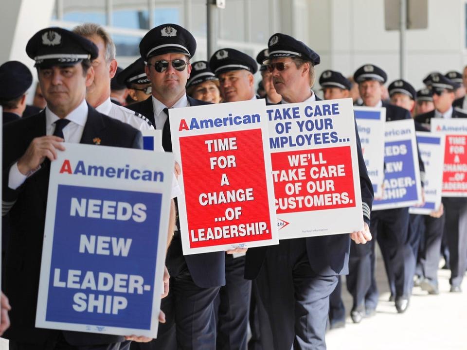 American's 2012 pilot strike at DFW.