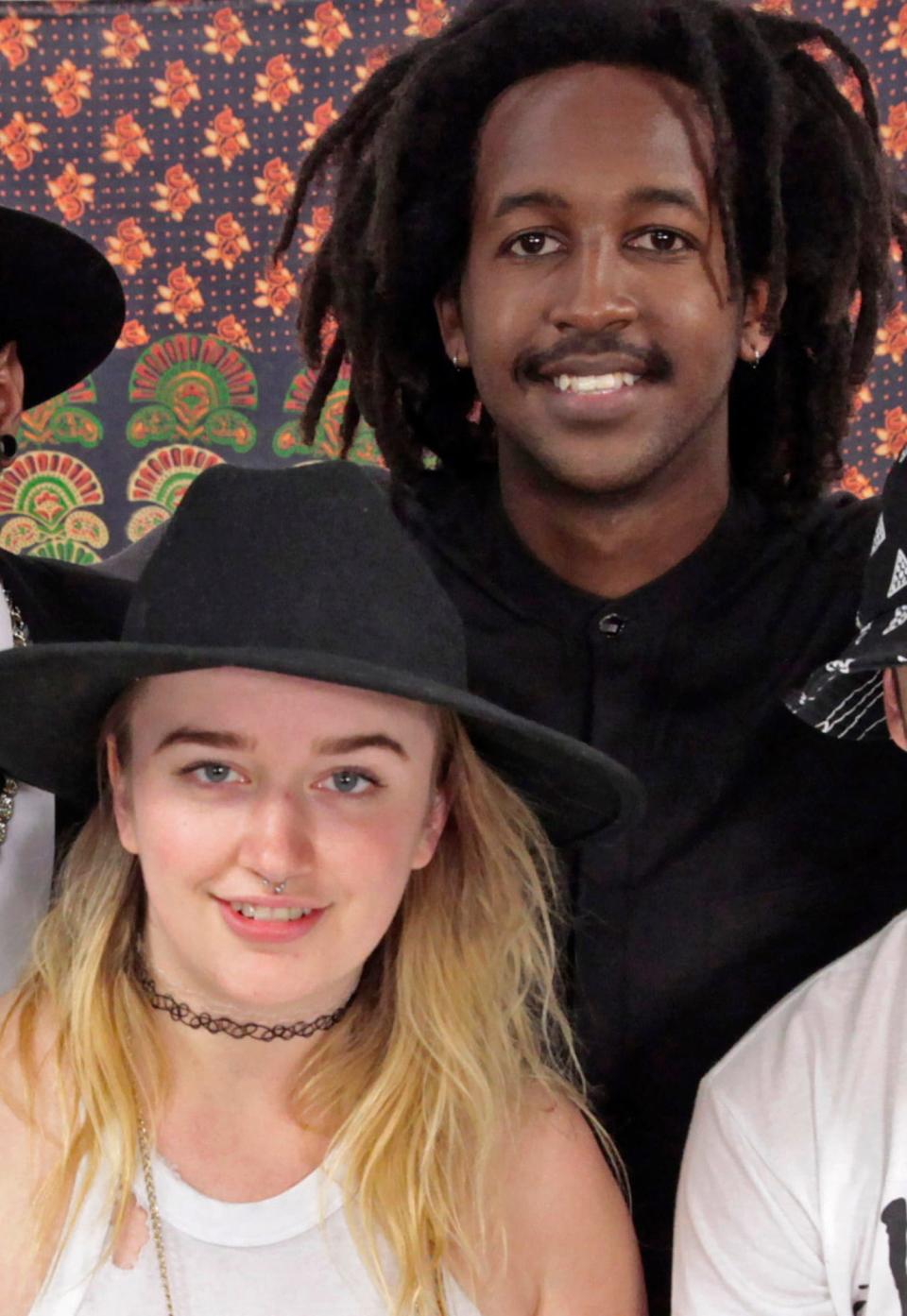 Katie Lafond (stage name Siren) and Sam Ahmed (stage name WebsterX), pictured here at a studio session for the Milwaukee Journal Sentinel in 2015, collaborated on songs and performed shows together, as part of the local hip-hop collective New Age Narcissism. Last month Lafond revealed on social media that Ahmed repeatedly abused her while they were dating.