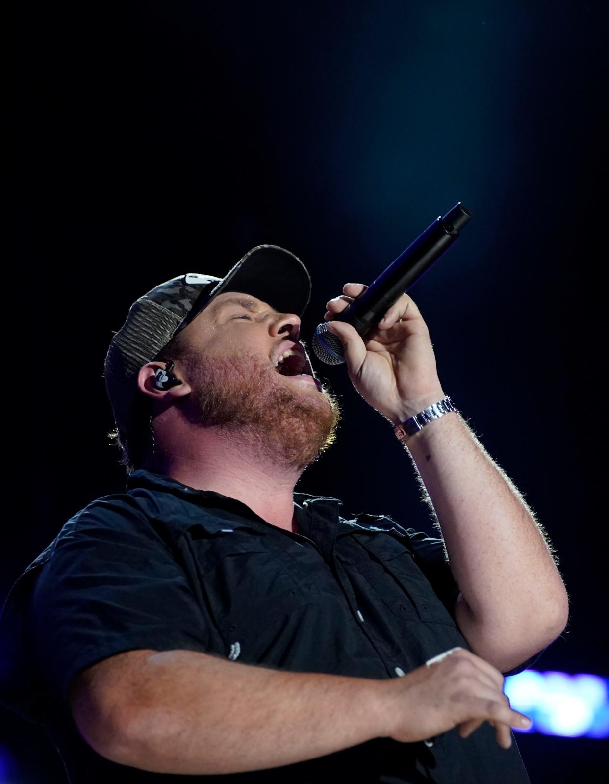 Luke Combs performs during CMA Fest at Nissan Stadium Saturday, June 11, 2022, in Nashville, Tenn. 