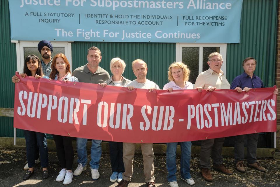 Alan Bates added that he was not yet celebrating as he and over 1,000 others wrongly accused postmasters are yet to receive their full and final compensation (ITV PLC)