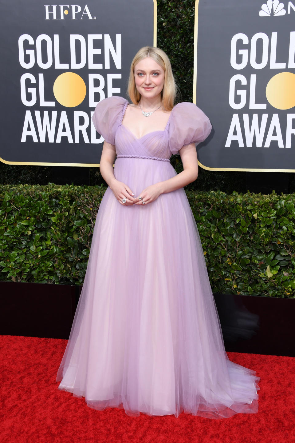 BEVERLY HILLS, CALIFORNIA - JANUARY 05: Dakota Fanning attends the 77th Annual Golden Globe Awards at The Beverly Hilton Hotel on January 05, 2020 in Beverly Hills, California. (Photo by Jon Kopaloff/Getty Images)