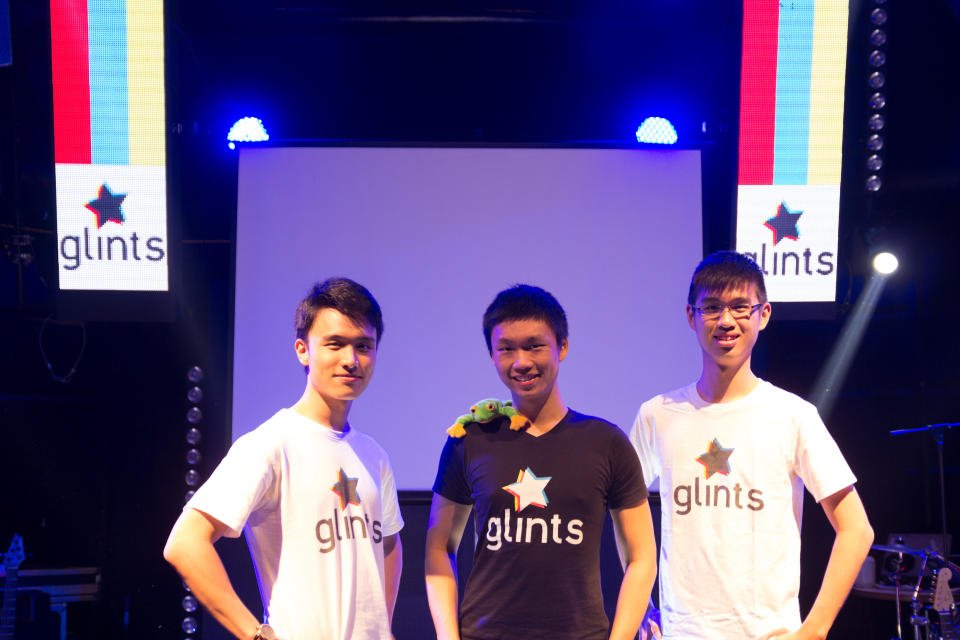 From left: Glints founders Ying Cong Seah, Oswald Yeo, and Qin En Looi.