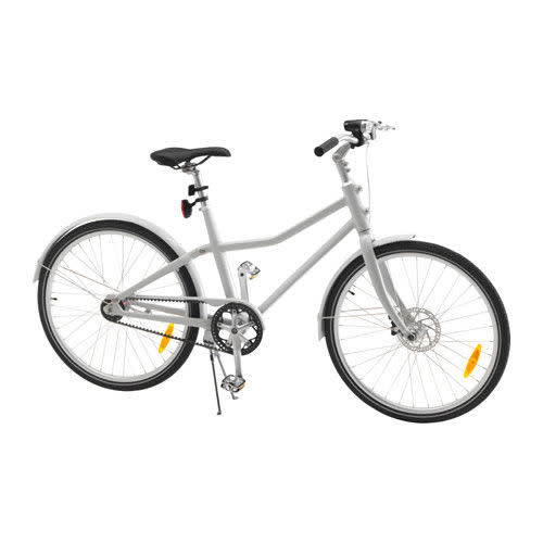 Sleek Grey Beach Bicycle