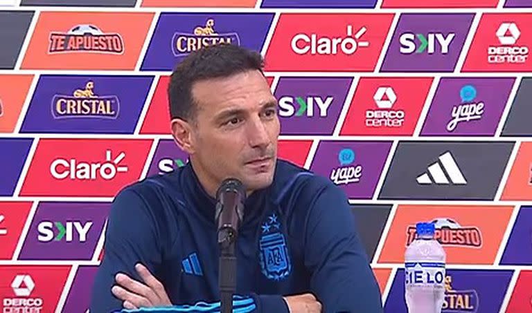 Lionel Scaloni tras la victoria contra Perú