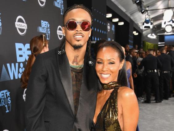 August Alsina pictured with Jada Pinkett Smith in 2017 (Getty Images)