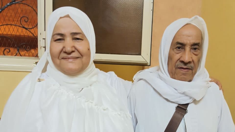 Abdelzaher Abdo Salem (right) and his wife Om Waleed. - Abdelzaher Abdo Salem’s family