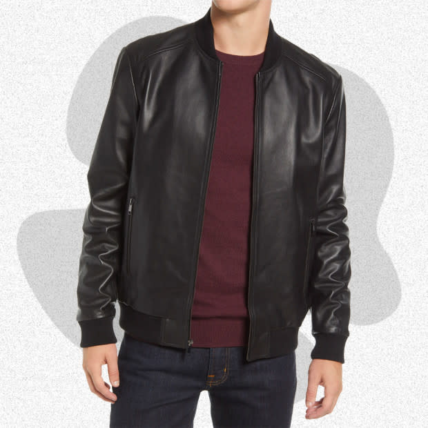 <p>Courtesy of Nordstrom</p><p>Nordstrom’s house brands have some sleeper hits, including this affordable bomber jacket cut from genuine leather. The affordable cost and streamlined design make it an excellent option for dipping your toe into the leather jacket waters before pulling the trigger on a finer piece. It’s a lighter-weight cut for year-round wear, and it features zippered hand pockets for secure storage.</p><p>[$299; <a href="https://click.linksynergy.com/deeplink?id=b8woVWHCa*0&mid=1237&u1=mj-bestleatherjackets-jzavaleta-080423-update&murl=https%3A%2F%2Fwww.nordstrom.com%2Fs%2Fleather-bomber-jacket%2F5929414" rel="nofollow noopener" target="_blank" data-ylk="slk:nordstrom.com;elm:context_link;itc:0;sec:content-canvas" class="link ">nordstrom.com</a>]</p>