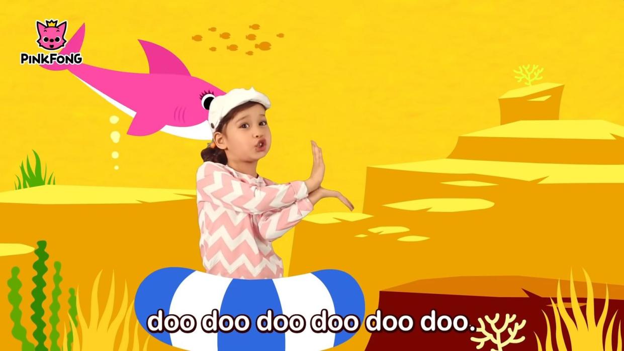 "Doo doo doo doo doo doo": "Baby Shark" ist ein echter Ohrwurm - und knackte nun die Marke von zehn Millionen Aufrufen bei YouTube. (Bild: YouTube / Pinkfong Baby Shark - Kids' Songs & Stories)