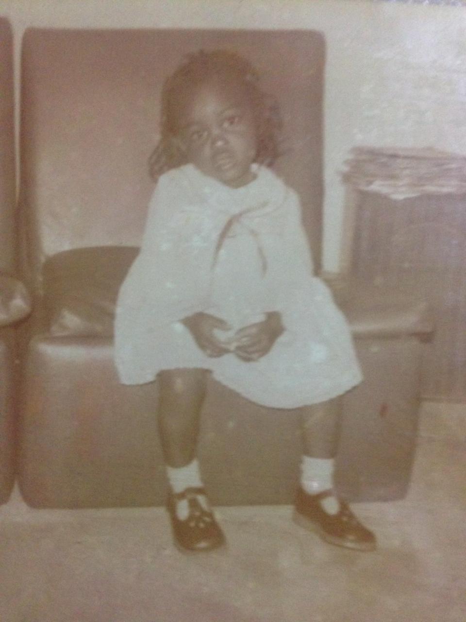 Aïda Moudachiro-Rébois as a toddler