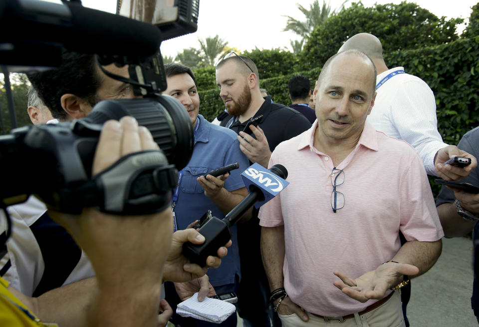 New York Yankees general manager Brian Cashman has found the new manager of the club, he just hasn’t told anyone who it is yet. (AP Photo)