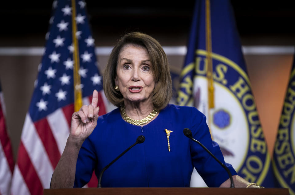 Progressives are showing House Speaker Nancy Pelosi deference, even as she has lobbed slights at their causes. (Photo: Bloomberg via Getty Images)