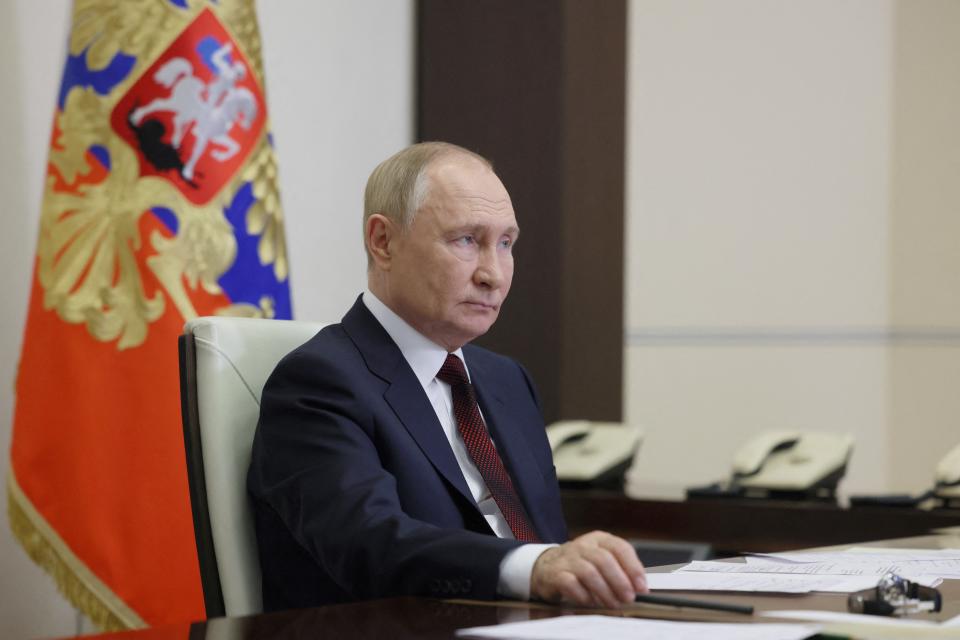 Vladimir Putin was hailed as a ‘tsar’ as he turned 72 on Monday (POOL/AFP via Getty Images)