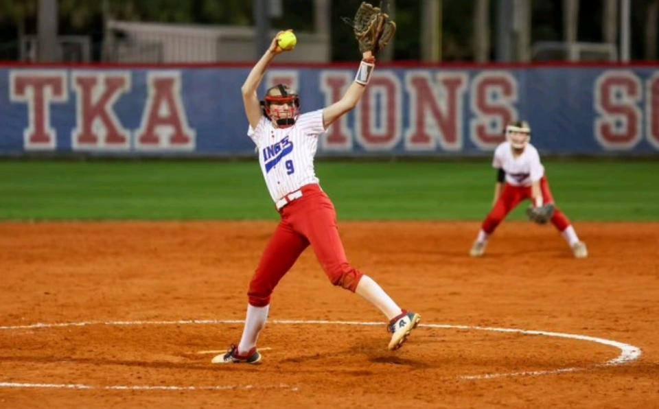 King's Academy freshman pitcher Caroline Duncan