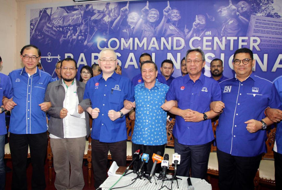 Johor Barisan Nasional (BN) chairman Datuk Hasni Mohammad said having an MCA candidate was also a turning point in the coalition’s strength which was always based on compromise and tolerance. — Picture by Ben Tan