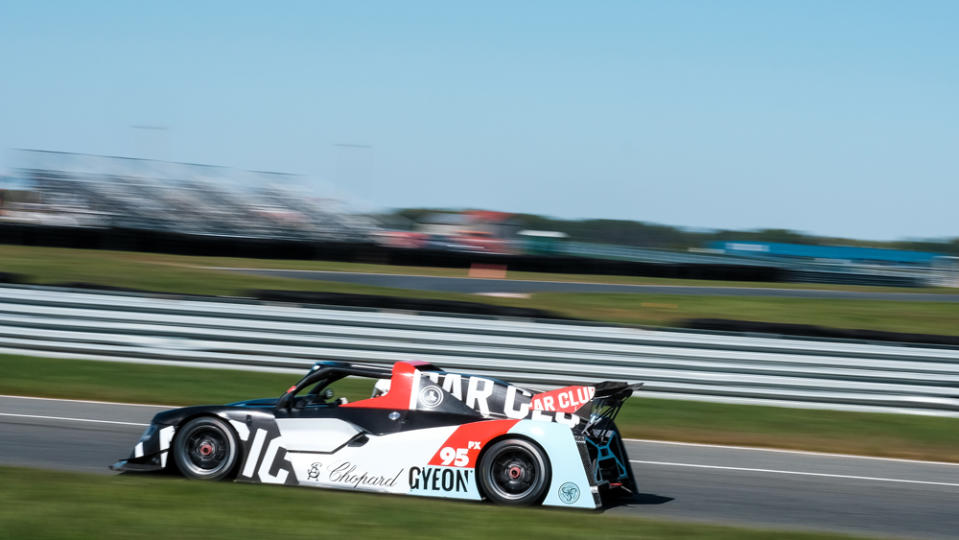 Behind the wheel of the track-only Revolution A-One race car.