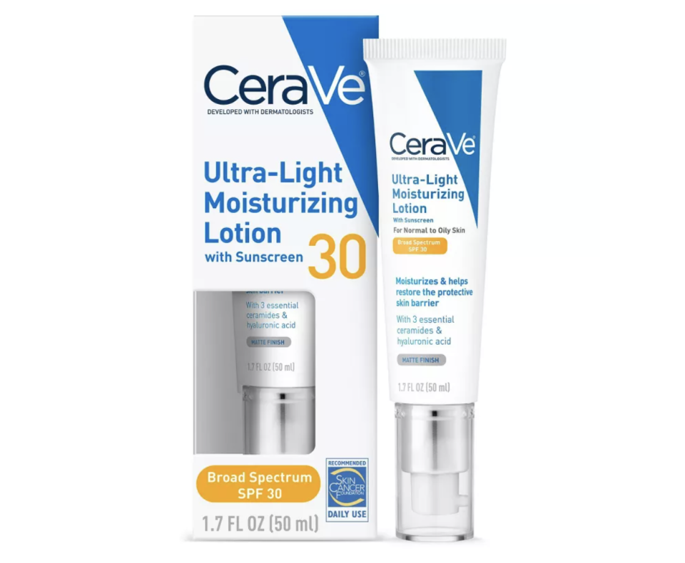 CeraVe Ultra-Light Face Lotion Moisturizer with Sunscreen