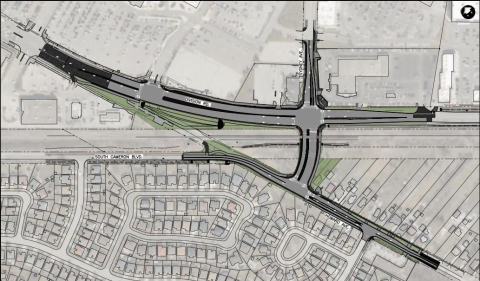 Rendering of the large intersection relocation project near Devonshire Mall set to begin in Windsor in June, 2024.
