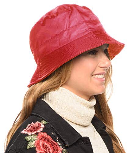 Angela & William Adjustable Waterproof Bucket Rain Hat