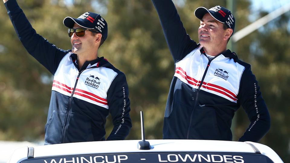 Craig Lowndes and Jamie Whincup. Image: Getty